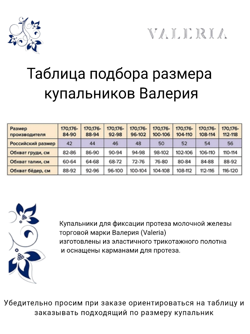 Купальник после мастэктомии К0792-1 П46 фото 2
