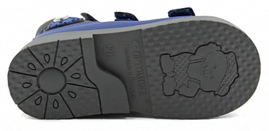 Сандалии ортопедические  с открытым носом цв.синий 2208-Х-024 ДЦП фото 5