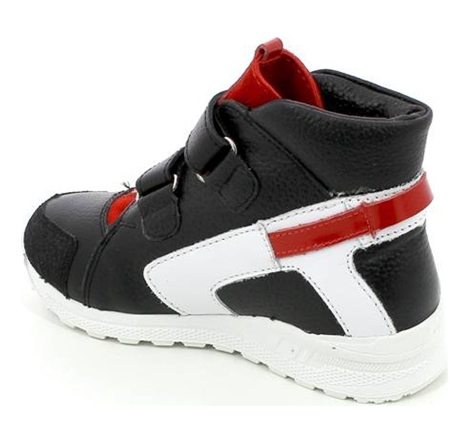 Ботинки демисезонные на байке цв.черный/красный/белый 360-БП-897-1,296,99 фото 2