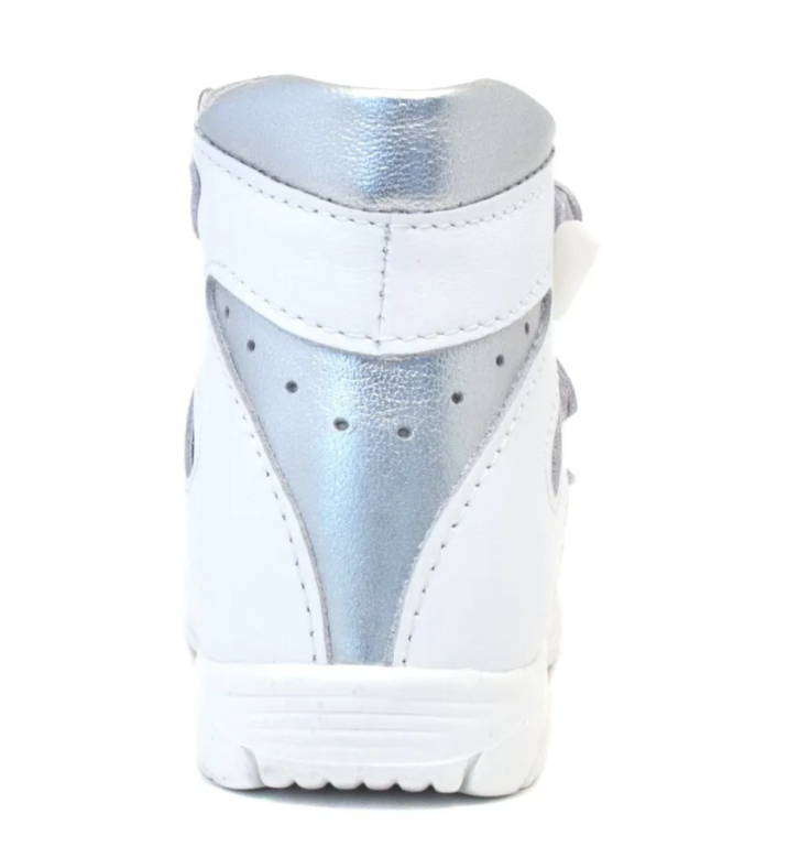 Сандалии ортопедические детские с открытым носом Орфея Б2-166-011-261-1 цвет белый/серебро  фото 5