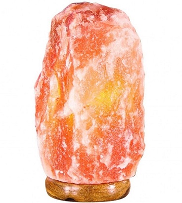 Соляная лампа на деревянной основе (7-9 кг) фото 1