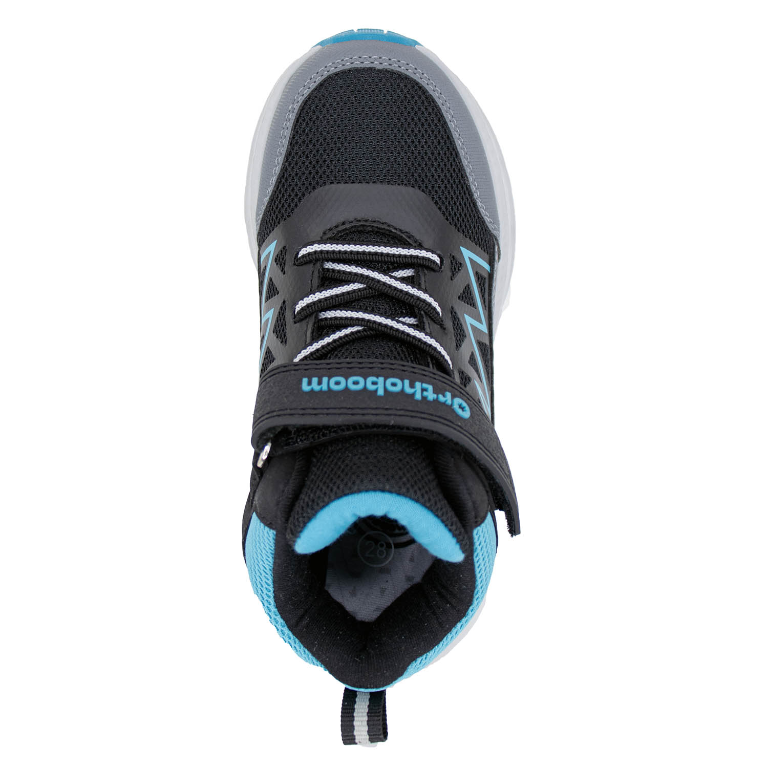 Ортопедическая обувь Orthoboom кроссовки 30245-11 черно-голубой фото 3