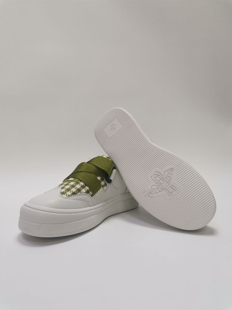 Полуботинки ортопедические женские Ортомода цв.белый с салатовым MD17-1A  фото 4