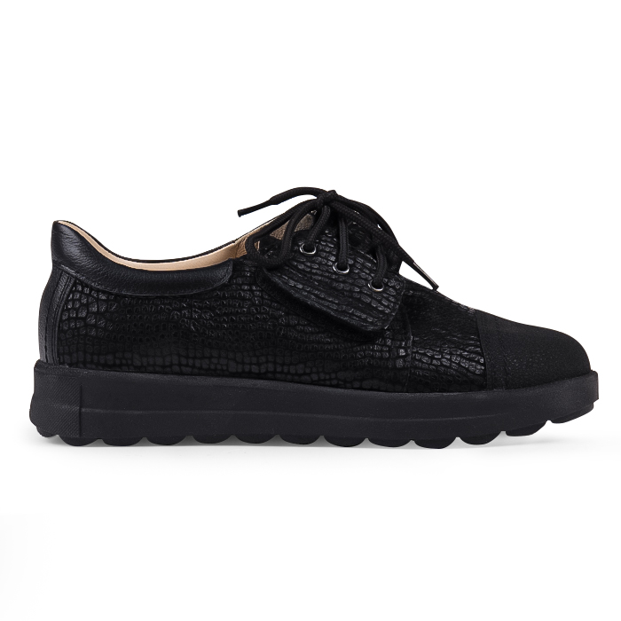 Полуботинки цв.черная рептилия TW-462-3 фото 3