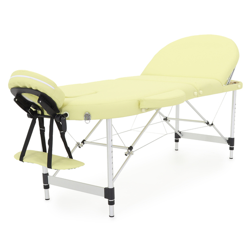 Массажный стол складной MED-MOS JFAL03 3-х секционный, овал, алюминиевая рама фото 11
