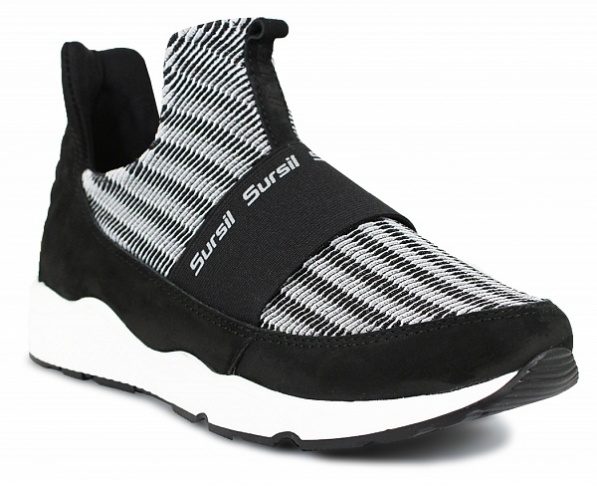 Кроссовки детские черно/белые 65-146  фото 1