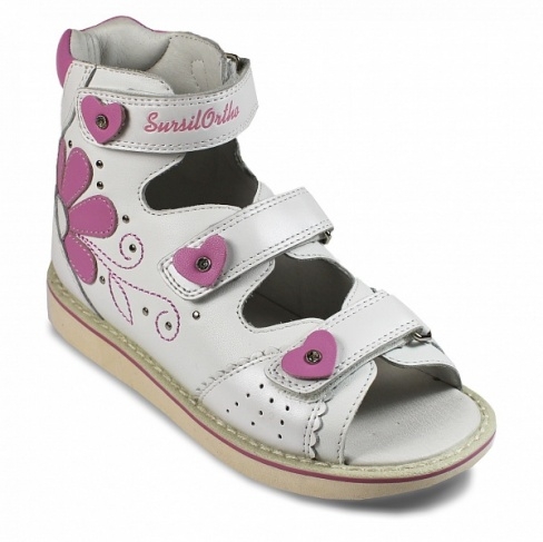 Сандалии детские ортопед. с открытым  носом на девочку 15-306М  фото 4